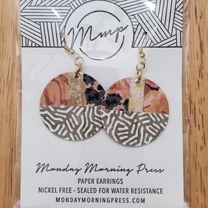 MMP paper earring multicolor